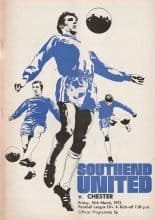 Southend United v Chester 10-Mar-1972