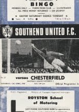 Southend United v Chesterfield   13-Apr-1968