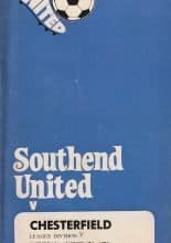 Southend United v Chesterfield 17-Aug-1974