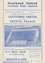 Southend United v Crystal Palace 22-Sep-1956