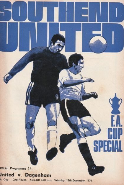 Southend United v Dagenham  12-Dec-1970