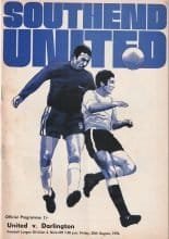 Southend United v Darlington  28-Aug-1970