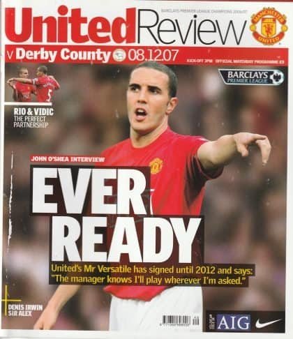 Manchester United v Derby County  08-Dec-2007