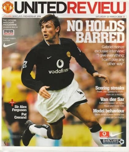 Manchester United v Fulham 19-Mar-2005