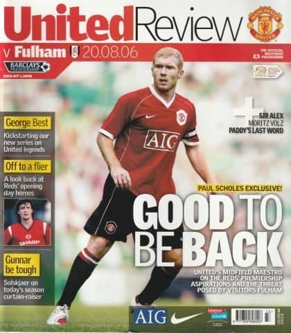 Manchester United v Fulham 20-Aug-2006
