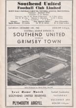 Southend United v Grimsby Town 10-Dec-1960