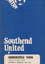 Southend United v Huddersfield Town  15-Feb-1975