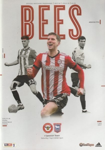 Brentford v Ipswich Town   07-Apr-2018