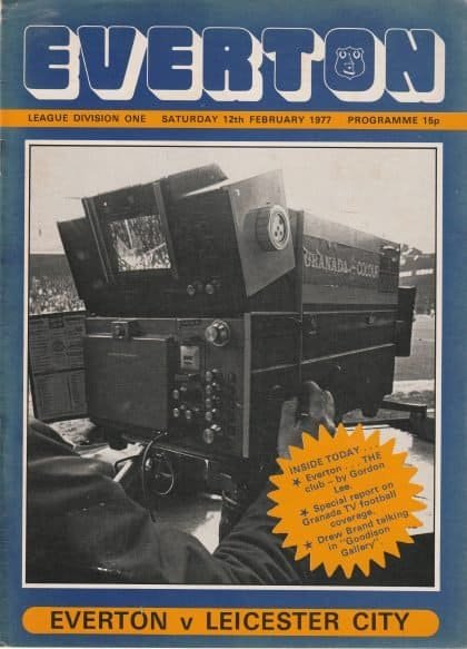 Everton v Leicester City 12-Feb-1977