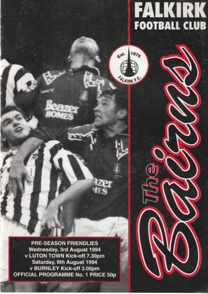 Falkirk v Luton Town  03-Aug-1994