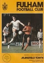 Fulham v Mansfield Town 27-Mar-1978