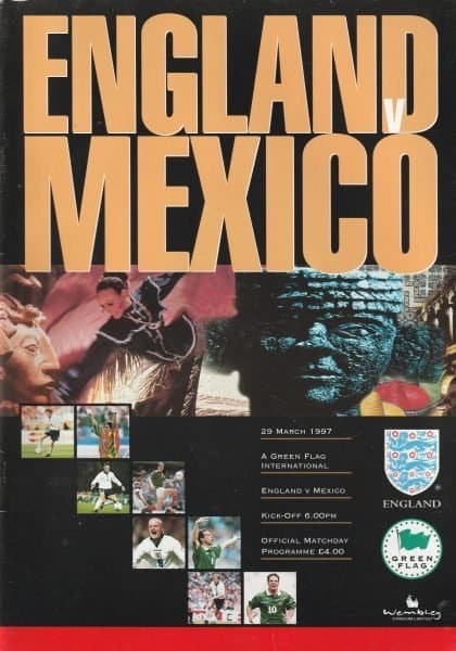 England v Mexico 29-Mar-1997