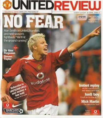 Manchester United v Newcastle United 24-Apr-2005
