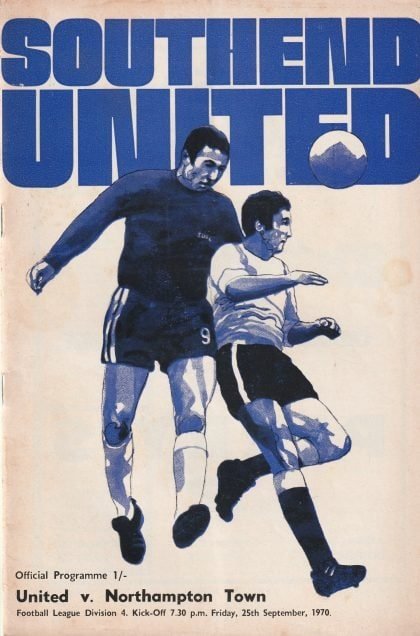 Southend United v Northampton Town  25-Sep-1970