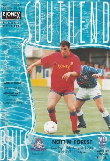 Southend United v Nottingham Forest 15-Aug-1993