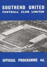 Southend United v Peterborough United  30-Dec-1961