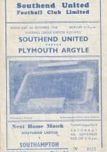 Southend United v Plymouth Argyle 05-Sep-1956