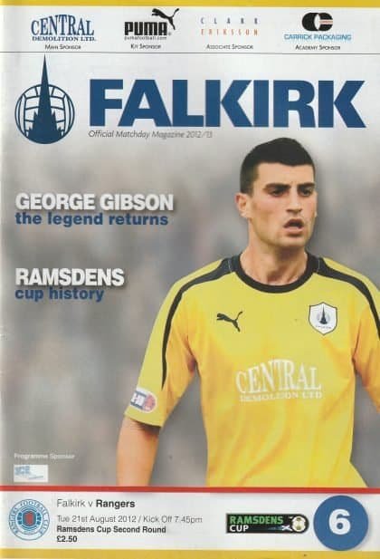Falkirk v Glasgow Rangers 21-Aug-2012