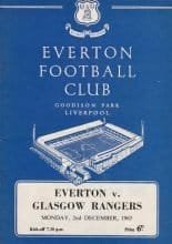 Everton v Glasgow Rangers 02-Dec-1963