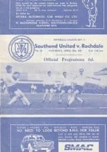 Southend United v Rochdale  29-Apr-1967