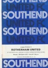 Southend United v Rotherham United 19-Mar-1973
