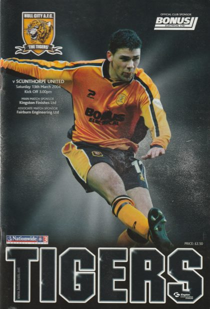 Hull City v Scunthorpe United  13-Mar-2004