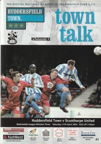 Huddersfield Town v Scunthorpe United 17-Apr-2004