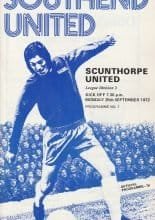 Southend United v Scunthorpe United  26-Sep-1972