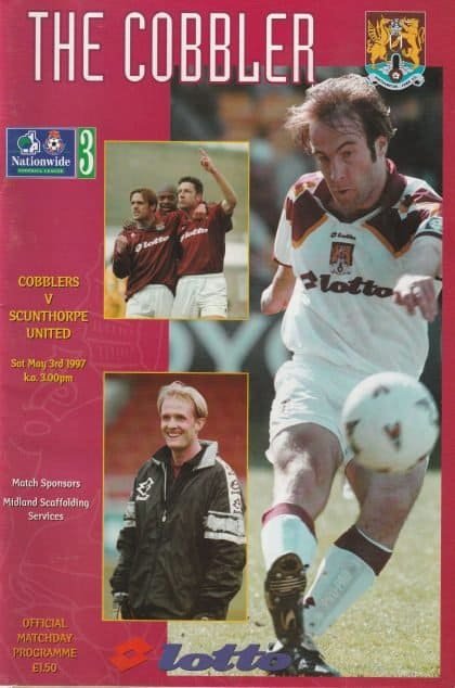 Northampton Town v Scunthorpe United  03-May-1997