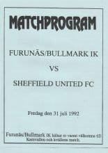 Furunäs / Bullmark IK v Sheffield United  31-Jul-1992