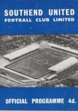 Southend United v Shrewsbury Town 03-Sep-1962