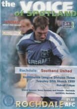 Rochdale v Southend United  30-Mar-1999