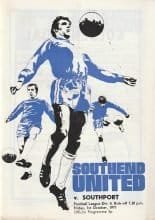 Southend United v Southport  01-Oct-1971