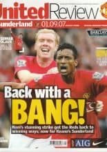 Manchester United v Sunderland  01-Sep-2007