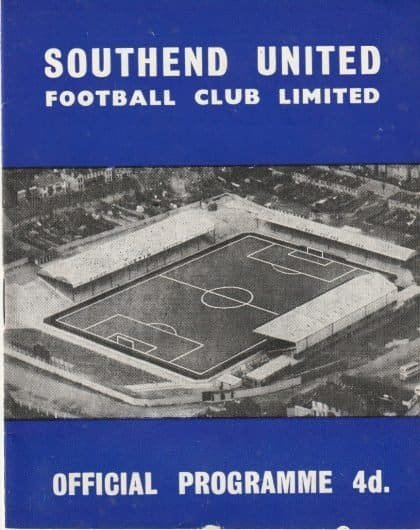 Southend United v Swindon Town 06-Apr-1963