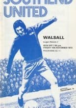 Southend United v Walsall 10-Nov-1972