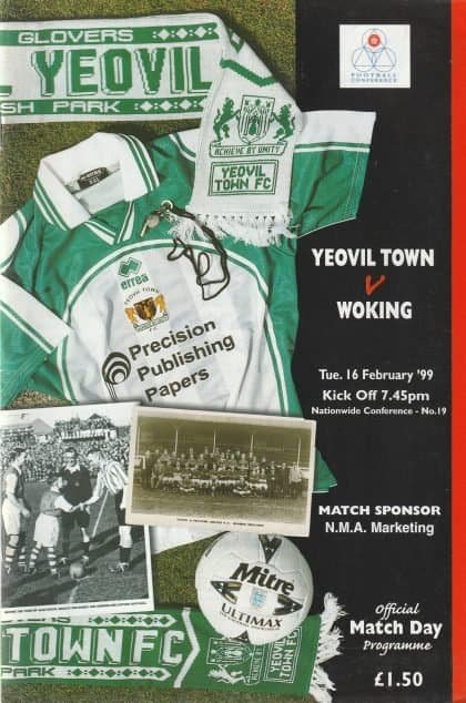 Yeovil Town v Woking  16-Feb-1999