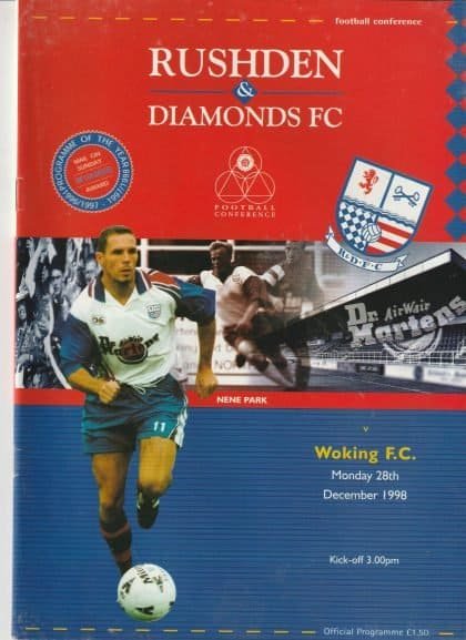 Rushden & Diamonds v Woking 28-Dec-1998