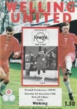 Welling United v Woking  05-Dec-1998