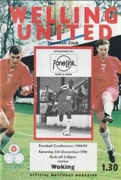 Welling United v Woking  05-Dec-1998