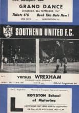 Southend United v Wrexham  25-Aug-1967