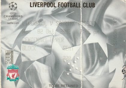 Liverpool v Spartak Moscow 02-Oct-2002