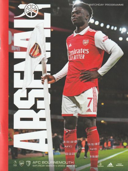 Arsenal v AFC Bournemouth  04-Mar-2023