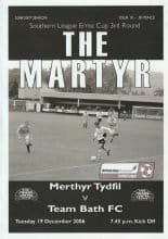 Merthyr Tydfil v Team Bath   19-Dec-2006