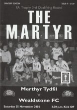 Merthyr Tydfil v Wealdstone 25-Nov-2006
