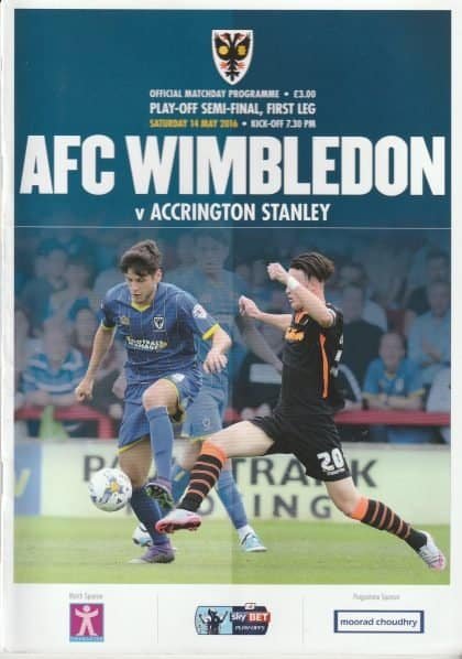 AFC Wimbledon v Accrington Stanley 14-May-2016