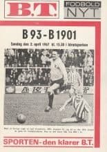 Boldklubben af 1893 v B1901 Nyköbing  02-Apr-1967