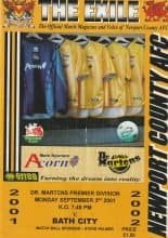 Newport County v Bath City 03-Sep-2001