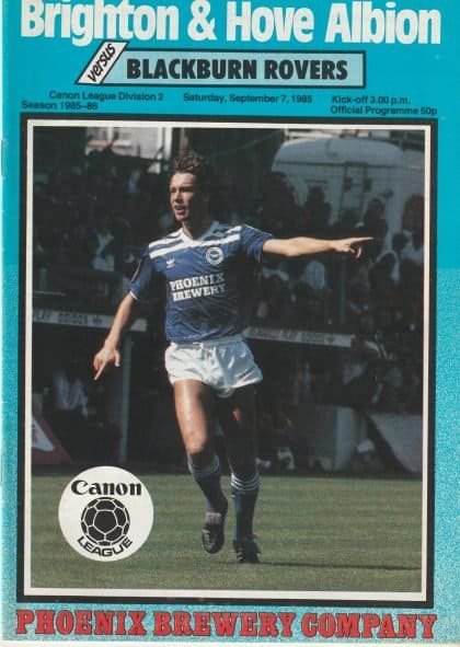 Brighton and Hove Albion v Blackburn Rovers 07-Sep-1985
