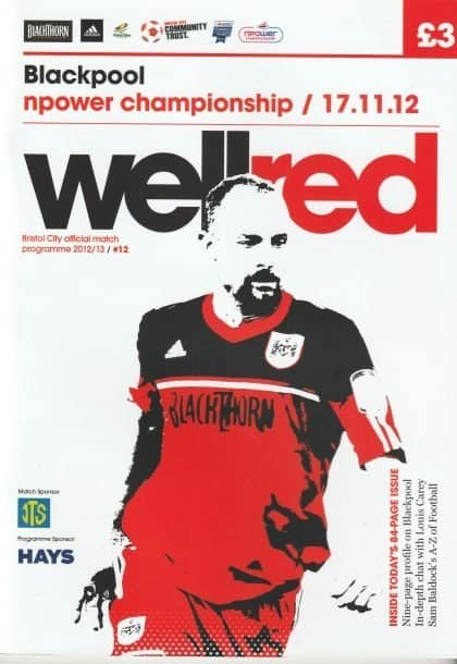 Bristol City v Blackpool   17-Nov-2012